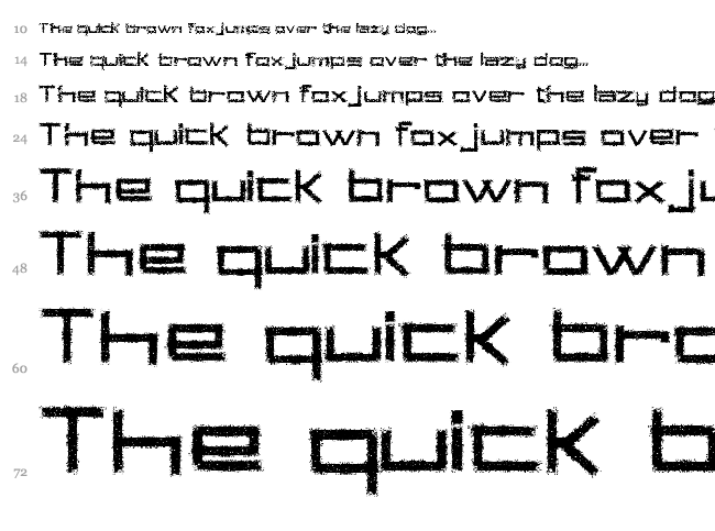 Square Chalk font waterfall